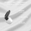 4 x Soundary Ear Plugs for Sleep, Supportive Silicone Noise Cancelling Earplugs for Side Sleepers, Medium-Firm Fit, 26dB (SNR) Noise Reduction Earbuds for Travel, Focus, Tinnitus Relief (White, One Size) (1 pair (Pack of 1))