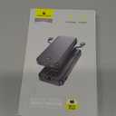 Nusyddy Portable Charger, 12000mAh 22.5W Fast Charging Power Bank with Built-in Cables & Wall Plug, Travel Essentials External Battery Pack, USB C Battery Phone Charger for iPhone, iPad, Samsung Pink