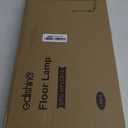 EDISHINE LED Corner Floor Lamp, 57.5" Minimalist Dimmable Sleek Light, Adjustable Height, Tall Floor Lamps for Living Room, Bedroom, Office, 3000K Warm White Light, White