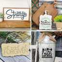 21pcs Christian Stencils for Crafts Reusable Motivational Bible Verse Template Drawing Religious Stencils for Painting on Wood Sign Fabric Canvas DIY Crafts Office Home Decoration(bible21)