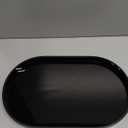 Acrylic Vanity Serving Tray–14"x8.5" Decorative Capsule Shape Tray for Bathroom, Dresser, Coffee Table – Sleek Minimalist Lucite Tray for Perfume, Jewelry, Makeup Organizer (1, Glossy Black)