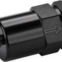 5/16" Billet Inline Fuel Filter 30 Micron Aluminum Black
