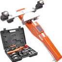 VEVOR Pipe Tube Bender, 1/4"-7/8" O.D. Ratcheting Tubing Bender, 90 Forward/Reverse Pipes Bending Tools with 7 Dies and Pipe Cutter for HVAC Air Conditioning Refrigerator Repair