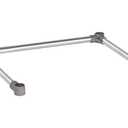 DuraSteel Open Base Work Table Bracing - 24 x 30 Inch Table Stabilizing Leg Cross Braces - Fits Commercial Food Prep Stainless Steel or Maple Wood Worktable