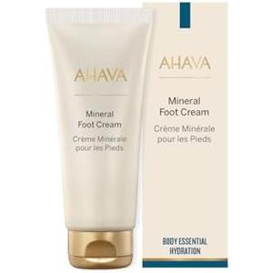 AHAVA Dead Sea Water Mineral Foot Cream - Nourishes & Hydrates Dry Soles, Prevents Cracks & Irritations, with Witch Hazel Leaf, Osmoter blend, Jojoba, Avocado, Sweet Almond & Wheat Germ Oil, 3.4 Fl.Oz