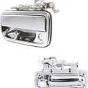 Exterior Door Handle, Compatible with 1995-2004 Toyota Tacoma, 2004-2012 Toyota Hilux, Chrome Front Outside Left Driver & Right Passenger w/ Key Hole | Replaces# 69220-35020, 69210-35020 Outer Handle