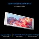 Thermalright Trofeo Vision LCD White Edition Case Sub-Display Features a 6.86-inch Full-Color LCD Screen (1280x480 Resolution) with Magnetic Panel Design. Supports DIY Dynamic/Static Images (White)