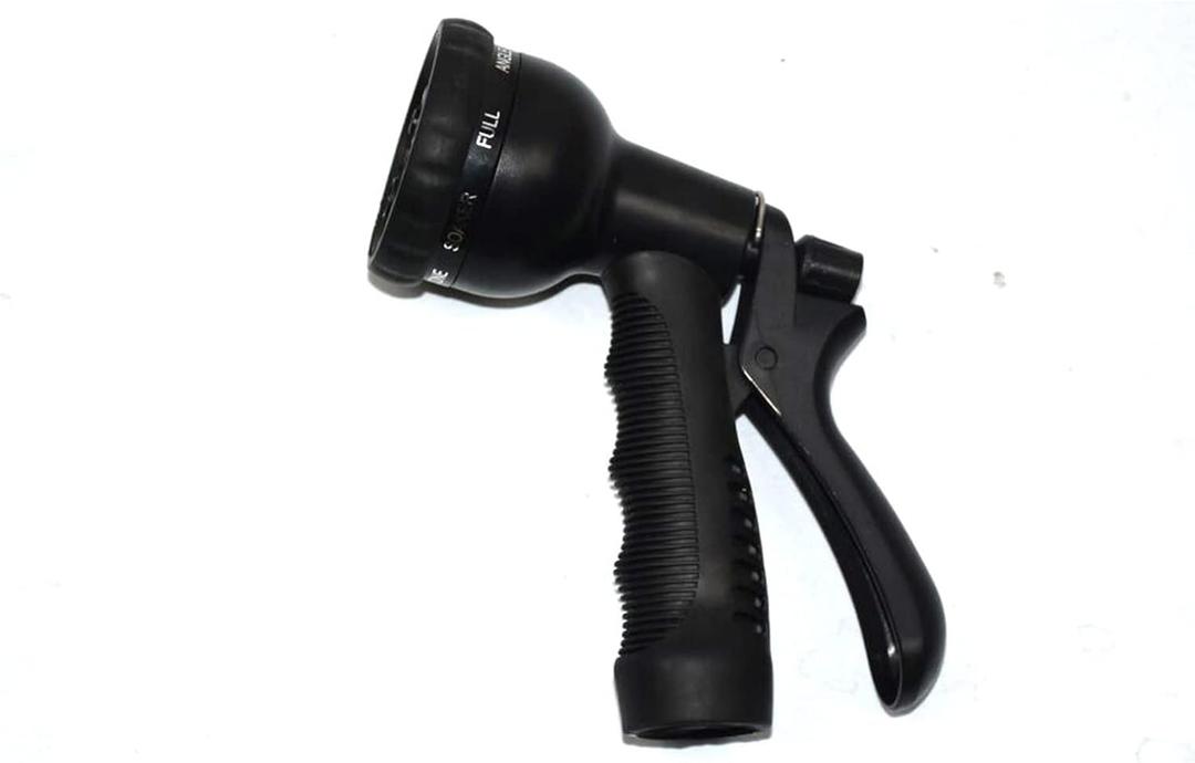 Xiaohu Adjustable Garden Hose Nozzle 1PCS Adjustable Hose Nozzle 8 Type high Pressure Power Water Gun Garden Sprinkler Lawn Sprinkler car wash Water Gun (Color : Black)