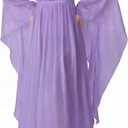 YESSA Renaissance Dress Women Peasant Dress, Medieval Dress for Women, Ren Faire Costume Boho Cottagecore Maxi Dress  Small