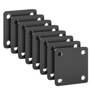 1/8 Square Steel Plate Base 4x4 for Tile, Hot Rolled Weldable A36 Flat Metal Plate Sheet 4 inch with Holes 8 Pack