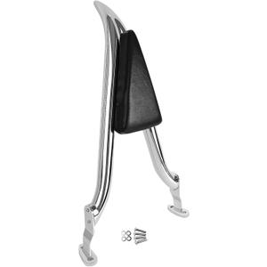 24" Chrome Sissy Bar Pad Backrest For Harley Davidson FLRT Freewheeler 2015-2024 Road Glide 3 FLTRT 2023-2024 (Triangle Style)