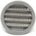 2" Round Plastic Louver Soffit Air Vent Reptile Screen Grille Cover Multiple Colors/Quantities (12, Grey)