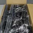 Room Divider No Drilling Curtain Rod Wall Divider for Room Separation, 4-10ft(H) 28-114inch(W) Adjustable, Heavy Duty Partition Space Separator Freestanding Tension Curtain Stand, Black