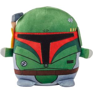 Star Wars Cuutopia 10-inch Boba Fett Plush, Soft Rounded Pillow Doll, Collectible Gift for Kids & Fans Ages 3 Years Old & Up includes Toy