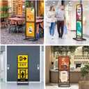 Sign Holder Floor Stand, Heavy Duty Pedestal Poster Banner Stand for Display, Metal Floor Standing Display - Double Sided Poster Stand 22" x 28" for Business, Office, Trade Show, Mall Advertising