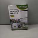 Battery Powered Sprayer 3.2 Gallon,Powerful Electric Sprayer with 5 Mist Nozzles,Rechargeable Handle, 41 in Retractable Wand,Adjustable Shoulder Strap,for Lawn,Gardening,Cleaning