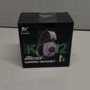 Wireless Gaming Headset with Noise Canceling Microphone for PC, PS5, PS4, Switch, Mac, 2.4 GHz Wireless & Bluetooth 5.4 Gaming Headphones, Cool RGB Lighting, 50Hr Battery, 50mm Drivers(White Black)