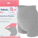 Dr. Talbot's Mom Postpartum Underwear - 8 Count - Size X-Large Disposable Panties for Postpartum Care - Gray