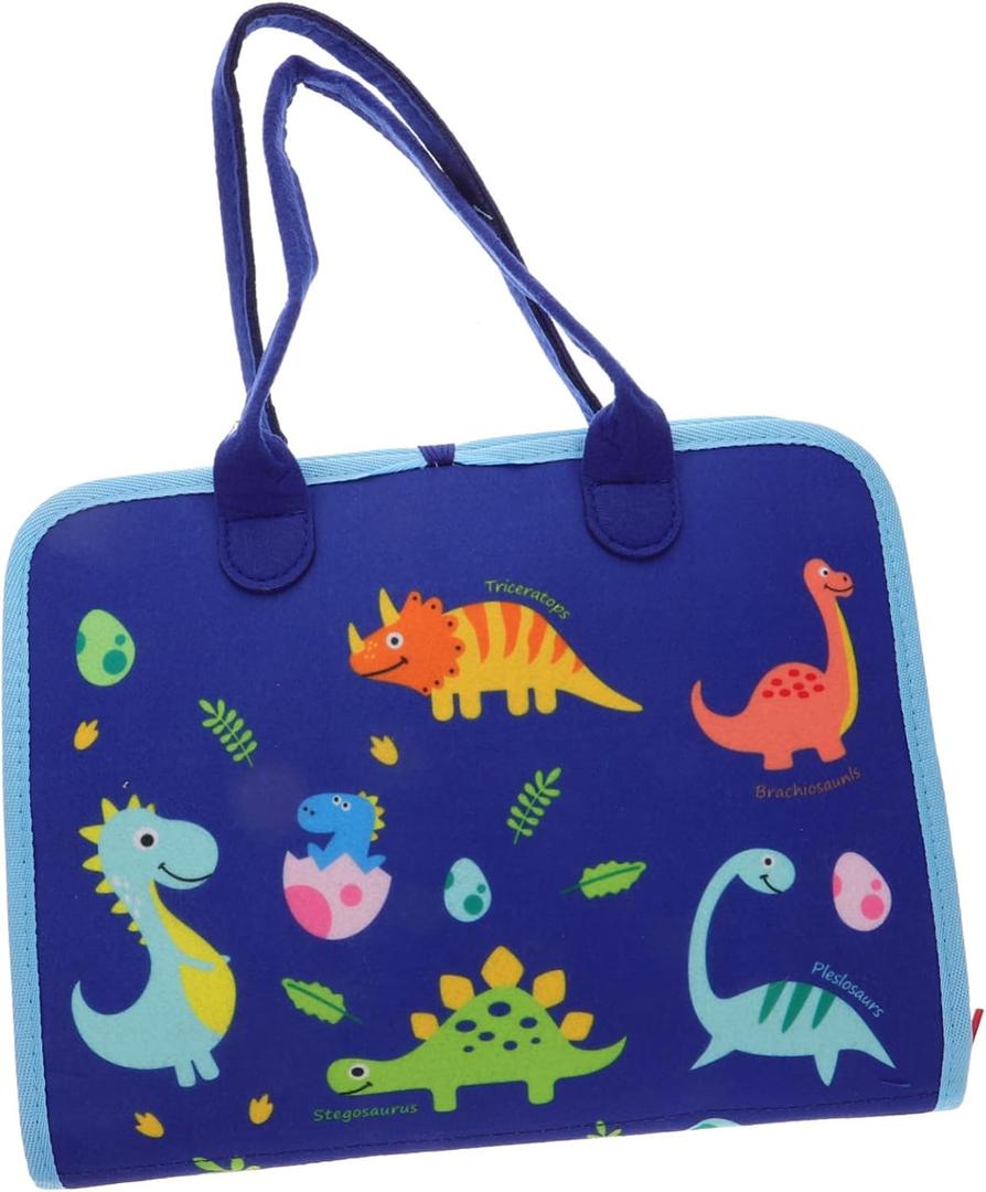 LIOOBO Learning Board Travel for 1-3 for 2 + Year Old Boys Wear-Resistant Learning Fire Truck Busy Board Household Busy Funny Blue Felt
