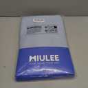 MIULEE Light Blue Blackout Curtains for Bedroom Living Room 63 Inches Long 2 Panels, Thermal Insulated Room Darkening Drapes Solid Grommet Noise Reduction Light Blocking Window Treatments 40x63 Inch