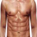 Goodstoworld Mens Halloween Tshirts Unisex Fake Muscle Hairy Chest Skeleton 3D Printed Shirts XXL