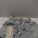 Baggy Cargo Jeans Men Teen Boys Casual Loose Jeans Flap Pockets Y2k Denim Pants 90s Hip Hop Streetwear (Small, Blue)