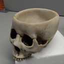 Skeleton Skull Medium Kitchen Bowl Figurine