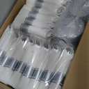 WELLIFE 350Pcs Silver Plastic Plates for 50 Guests - Disposable Dinnerware Set, Christmas Party Supplies Includes 100 Silver plates,150 Silverware,50 Napkins,50 Cups, Christmas Plates Disposable