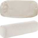 Lofe Organic Cotton Pillow Case - One Pack 17''6'' Cylindrical Pillow Cover - 300 TC Thread Count - Soft and Breathable - Off White