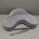 Momcozy Innovative Safety Fence Nursing Pillow - Firm & Springy Memory Foam - Stable, Ergonomic Support & Comfort - Wider Breastfeeding Cushion, Adjustable, Removable Cover, Baby Safety Certified