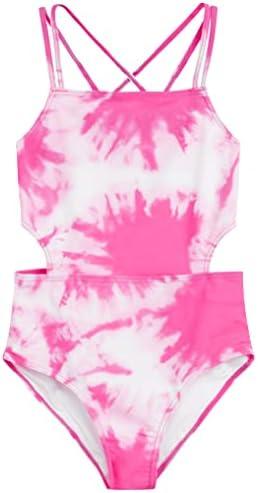 Kanu Surf Girls' Beach Sport Cut-Out One Piece Swimsuit Size 10