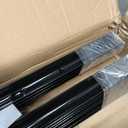 Toriexon Metal Fence Posts 3 FT Black, 16 Pack Heavy Duty U Posts