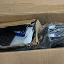 Drive Medical Blue Streak Lightweight Wheelchair - Portable Folding Mobility Aid - Swing-Away Footrests - Desk Arms - Durable Steel Frame - Easy Transport & Storage - 18-Inch Seat