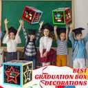 2 x Moonld 2026 Graduation Congrats Card Box Preschool Graduation Class of 2026 Card Boxes Holder for 2026 Grad Decorations Preschool Kindergarten Graduation Party Supplies Teacher Appreciation Gifts