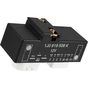 Motoforti Electric Cooling Fan Control Module Relay Radiator Unit, for Volkswagen Beetle 2000-2010, Plastic Metal, No.1J0919506K/902-419, Black White Motoforti Electric Cooling Fan Control Module Relay Radiator Unit, for Volkswagen Beetle 2000-2010, Plastic Metal, No.1J0919506K/902-419, Black White