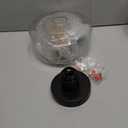 Industrial Semi Flush Mount Ceiling Light, 800 Lumen LED Bulb Included, Seeded Glass Shade Farmhouse Light Fixture for Hallway Corridor Kitchen Bathroom Bedroom Passway (Large)