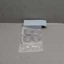 Gaoye Stylish Blue Light Glasses for Woman - Computer Glasses for Blue Light Blocking - Lightweight Frames - 3 pack (A3-light Black+matte Black+transparent)