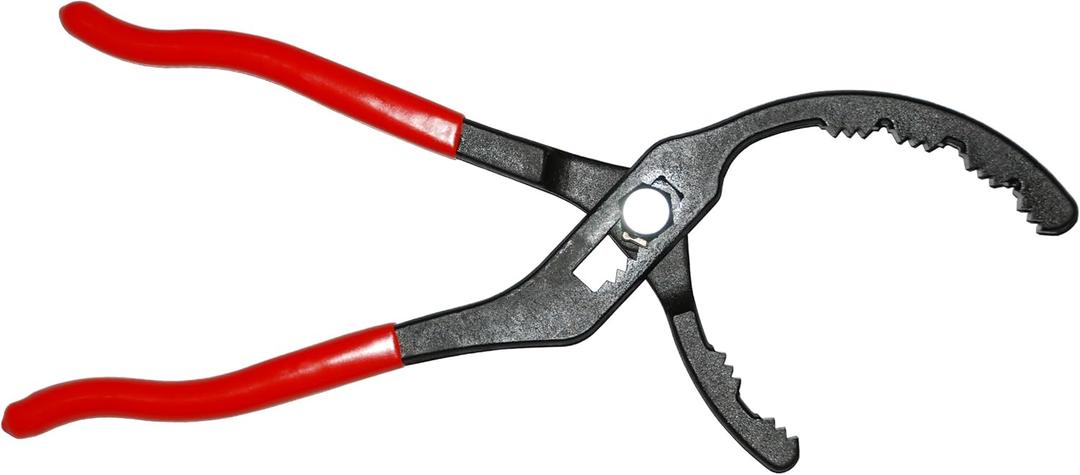Cal-Van Tools 302 Adjustable Oil Filter Plier, Red