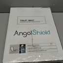 Angel Shield Elongated Wood Toilet Seat with Quiet Close,Easy Clean,Quick-Release Hinges(Elongated,Dark Walnut)
