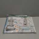 Framed Farmhouse Bathroom Canvas Wall Art Country Butterfly Daisy Wall Decor Pictures Teal Bathroom Painting Wash Your Hands Sign Poster Prints for Toilet Bathroom Home Decoration (16"L x 12"W)