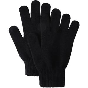 Unisex Winter Knitted Gloves, Cold Weather Knitted Full Finger Gloves Plush Lined Warm Gloves for Men Women