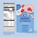 Gerber Stage 3 Baby Food Snacks, Strawberry Yogurt Melts, Freeze Dried Yogurt and Fruit Snacks for Babies, Baby Led Feeding, 7-Pack (EXP 07/21/26)
