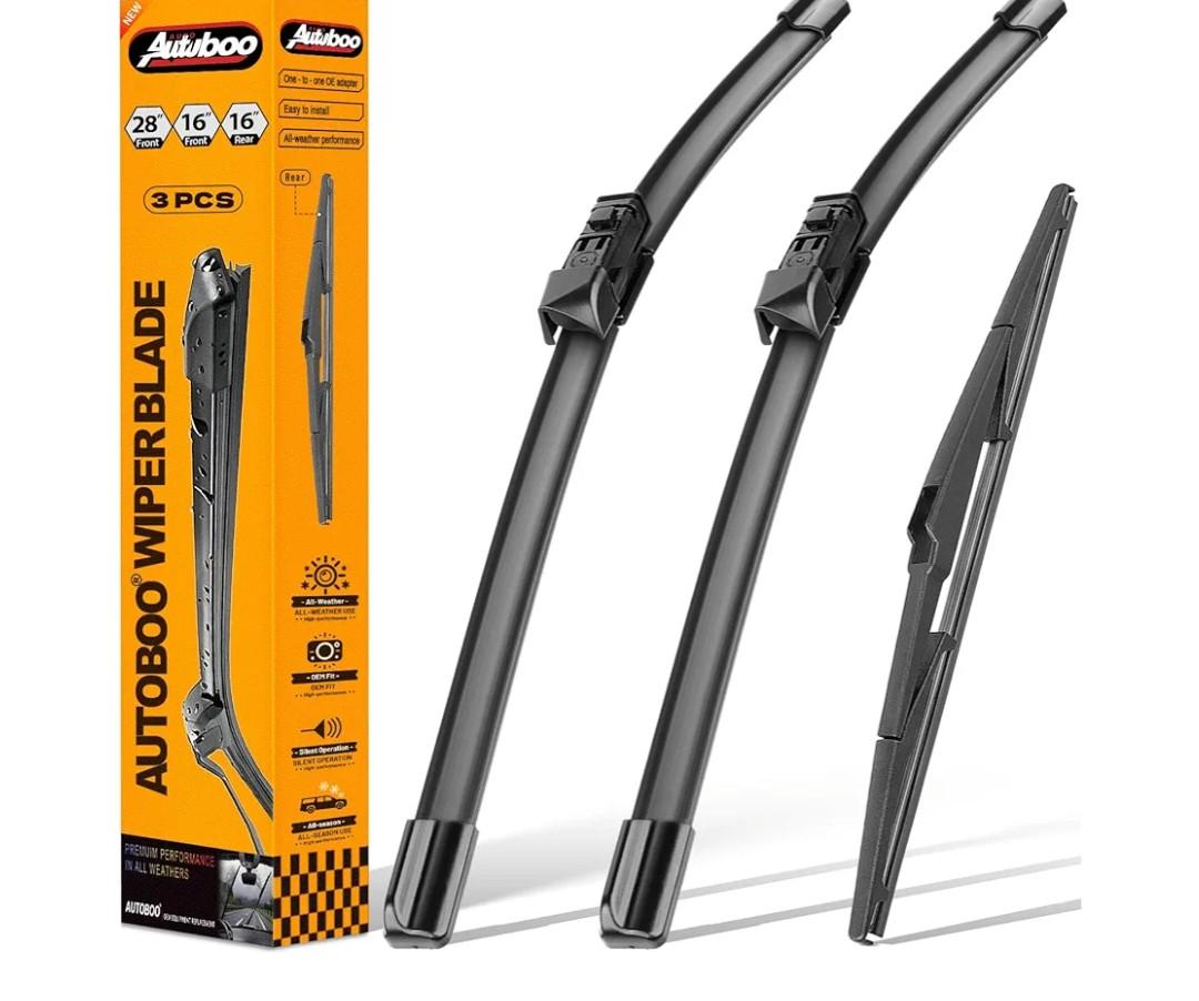 3 Wipers Replacement for Toyota Prius Windshield Wiper Blades with Rear 2016 2017 2018 2019 2020 2021 2022 2023 28"+16"+16inch