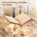 Acrylic Book Stand 1286, Clear 8 mm Thick Book Holder & Display Stand for Cookbooks, Bibles, Art Books, Recipe Books, Photo Albums, Desk Reading & Coffee Table Dcor