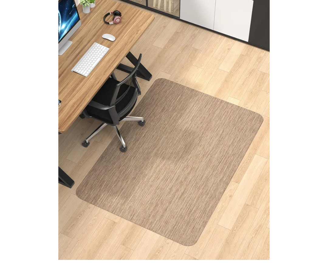 Blvornl Office Chair Mat for Hardwood Floor, 45"*53.1" Desk Computer Chair Mat, Large Anti-Slip Hard Floor Protector, PVC Mat Desk Rug for Office and Home, Red Brown Blvornl Office Chair Mat for Hardwood Floor, 45"*53.1" Desk Computer Chair Mat, Large Anti-Slip Hard Floor Protector, PVC Mat Desk Rug for Office and Home, Red Brown