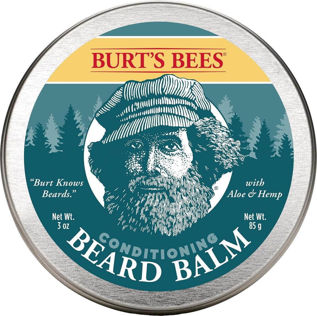 Burt's Bees Conditioning Beard Balm with Aloe & Hemp, For Men, 3 Ounces (1 Count (Pack of 1))