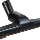 Upgraded Vacuum Floor Brush for Universal Vacuum Cleaners with 1  inch (1.25'') (32mm) Inner Diameter with Horse Hair Soft Bristles 10 Wide Black