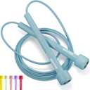 Adjustable Jump Rope for Fitness and Exercise  Skipping Rope for Cardio, Boxing, and Weight Loss  Speed Rope perfect for Men & Women (Mint)
