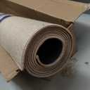 DEXI Ultra Thin Door Mat Indoor Entrance 2'x7', Non Slip Rubber Backed Entryway Mats Dirt Trapper, Low Profile Front Doormat for Inside Entry, Patio, Porch, Beige