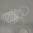 12 Pieces Rubber Seals for Glass Jars, Airtight and Leakproof Silicone Replacement Gasket Sealing Rings for Mason Jars, Elastic and Fits Most Sizes (White)